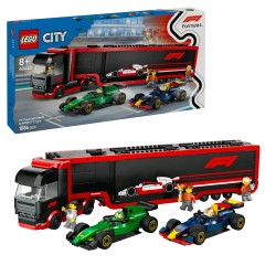 LEGO City 60445 Autotrasportatore F1® con monoposto RB20 e AMR24 F1®