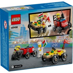 LEGO City 60458 Pack veicoli da corsa: pizzaiolo contro pompiere