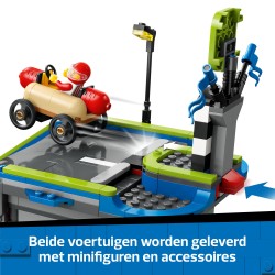 Snelle schans voor raceauto's