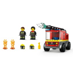 Camion de pompiers avec échelle