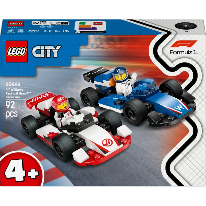 LEGO City 60464 Monoposto Williams Racing e Haas F1®