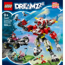 LEGO Dreamzzz 71497 Mech tigre di Cooper e Bolide di Zero