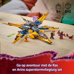 LEGO Ninjago 71833 Jet Super Storm di Ras e Arin