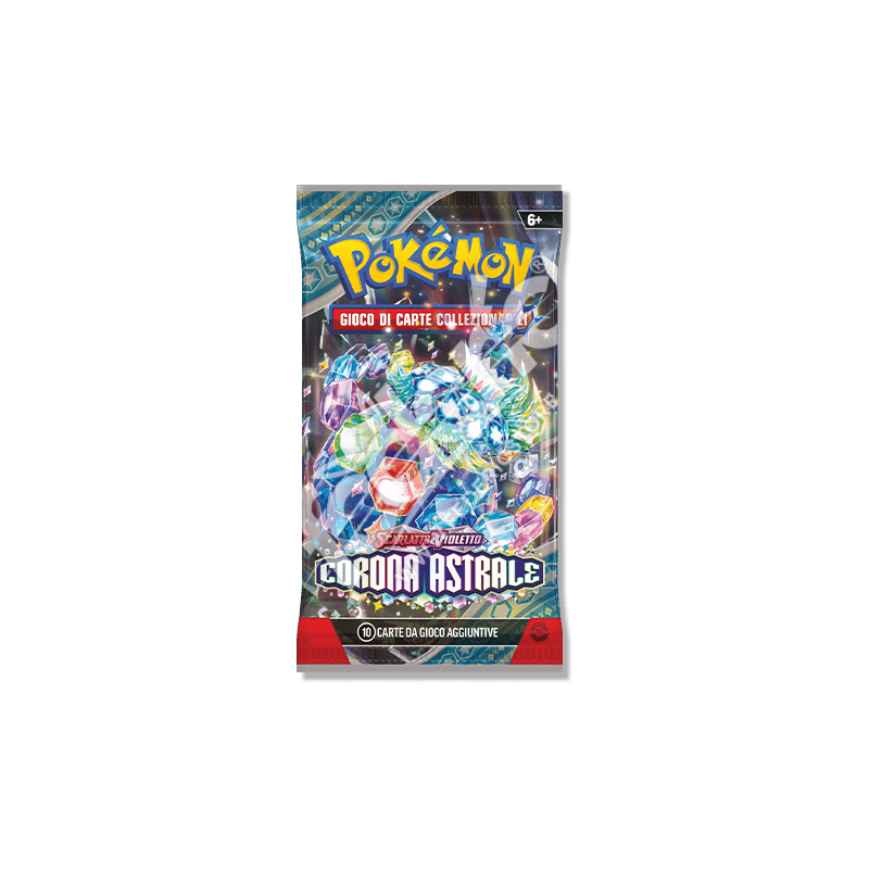 Pokemon Scarlatto e violetto - 1 Bustina 10 Carte Booster Corona Astrale (casuale)