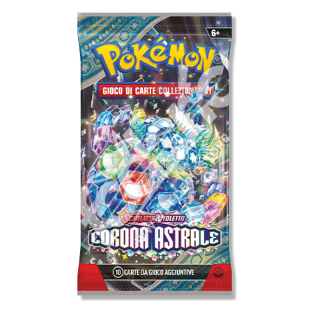 Pokemon Scarlatto e violetto - 1 Bustina 10 Carte Booster Corona Astrale (casuale)