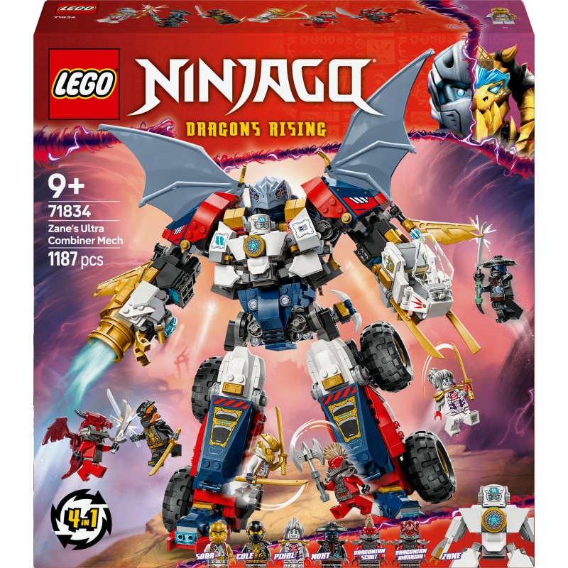 LEGO Ninjago 71834 Mech Ultra Combinatore di Zane