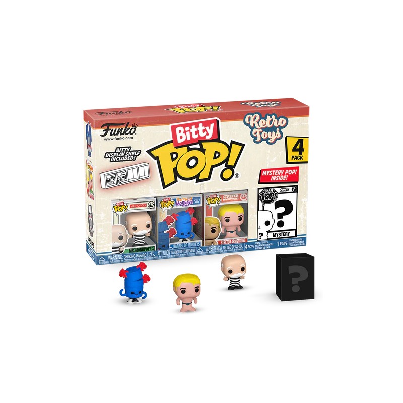 Bitty Pop! - Retro toys - Mr. Monopoly 4 Pack